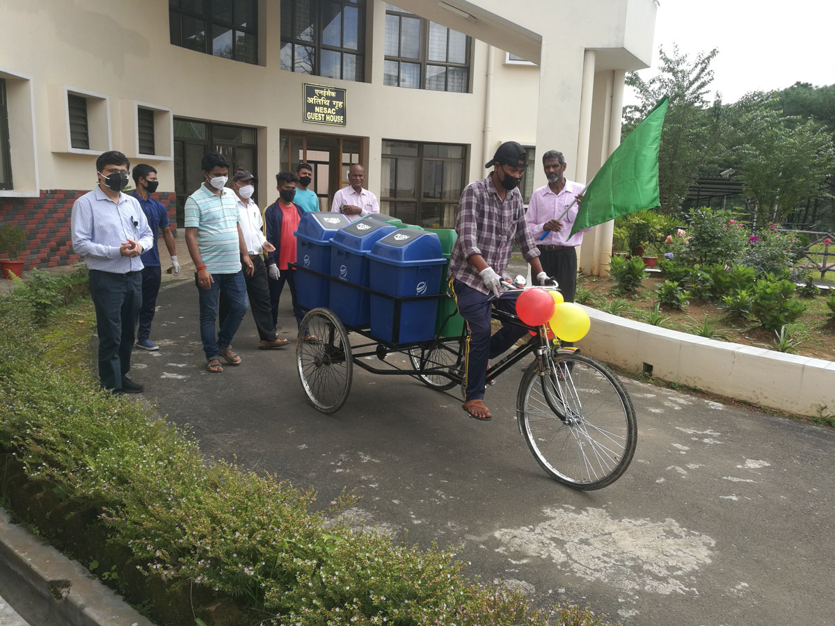 Flagging Off the Tricycle – Rickshaw for Waste Management at NESAC