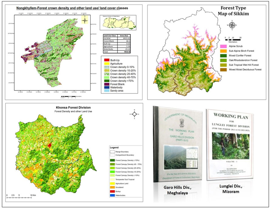 Geospatial inputs for preparation of Forest Working Plans in NER