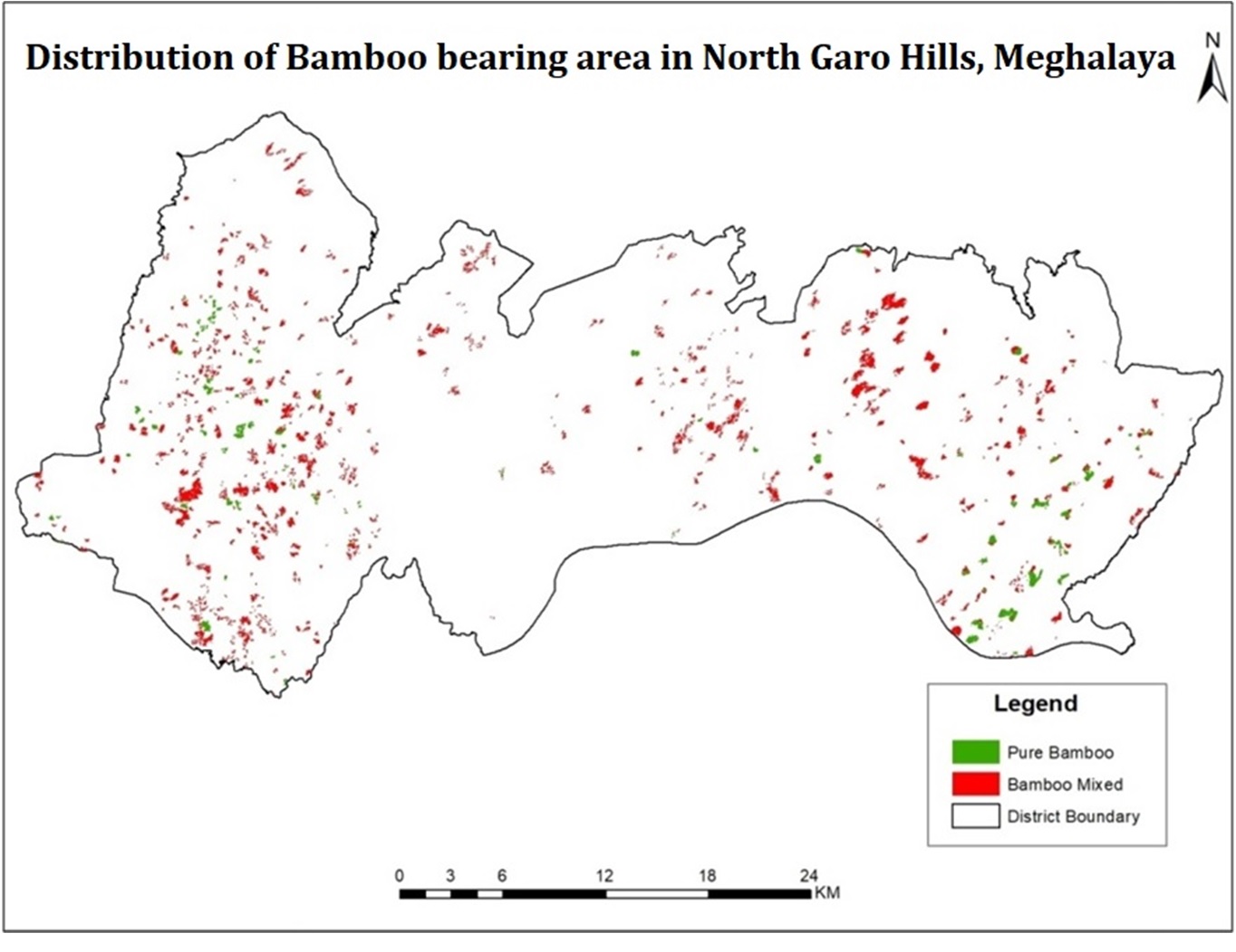 Mapping of bamboo resources in NER